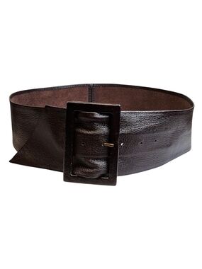 Leatherock USA Women's Brown 3.325 In Wide Leather   Belt 32